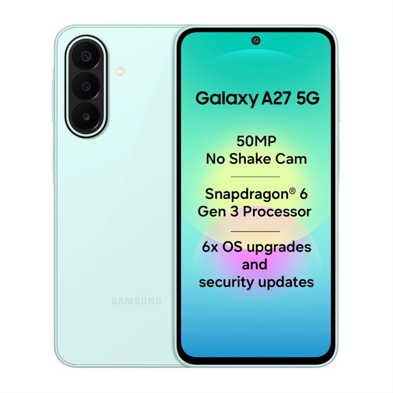 SAMSUNG GALAXY A27 5G 6GB RAM 128GB STORAGE LIGHT GREEN MOBILE PHONE