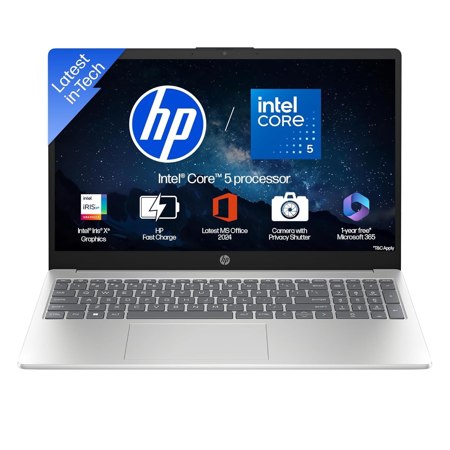 HP 15 FD0682TU LAPTOP INTEL CORE 5 120U 16GB RAM 512GB SSD WINDOWS 11 15.6 INCH