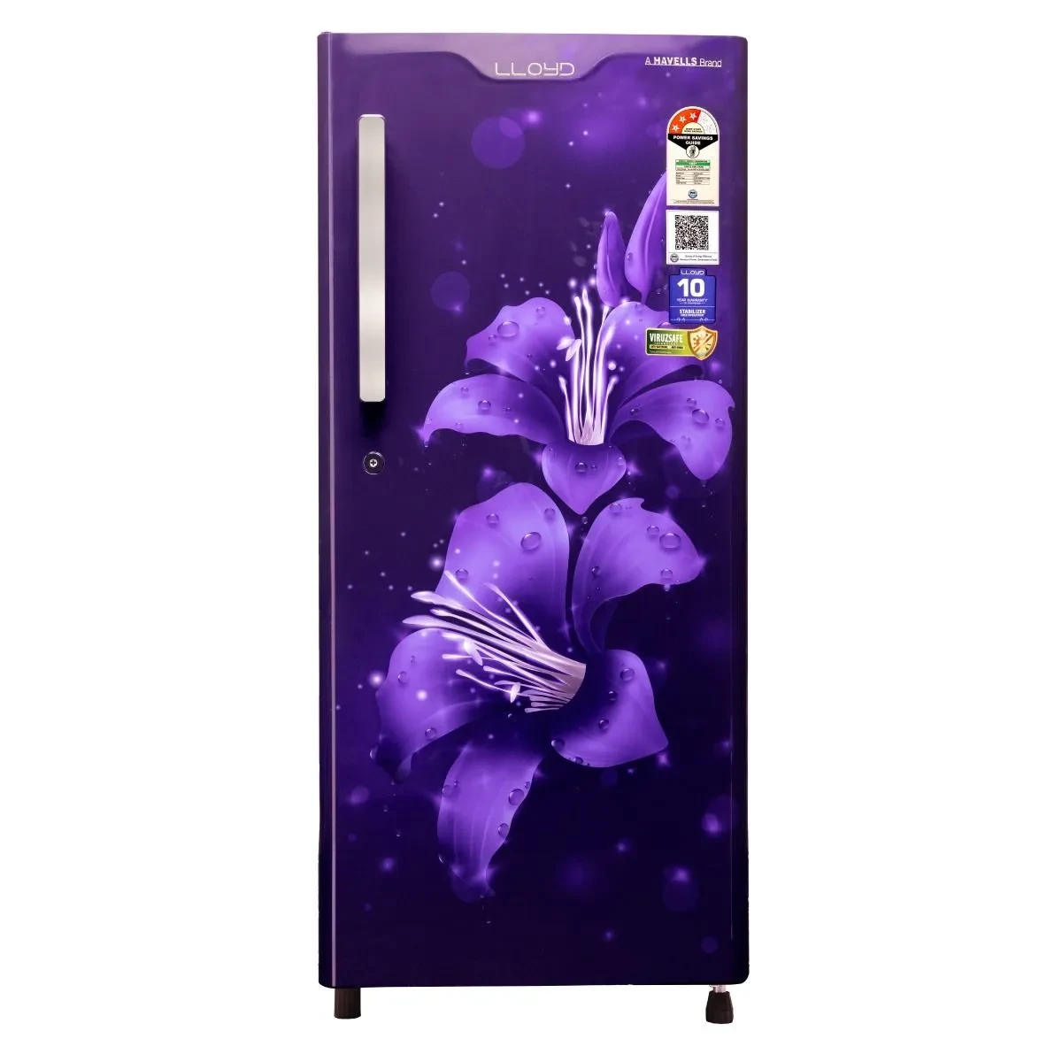 Lloyd 188L Direct Cool Single Door Refrigerator, GLDC203ST2LC LILLY PURPLE