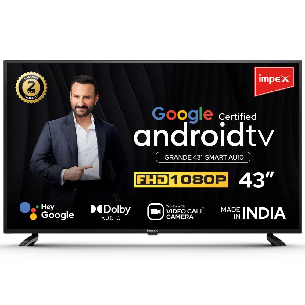 Haier 109 cm (43 inches) Full HD Smart Android LED TV ( 43EGA1,Black) -  Nandilath G-Mart