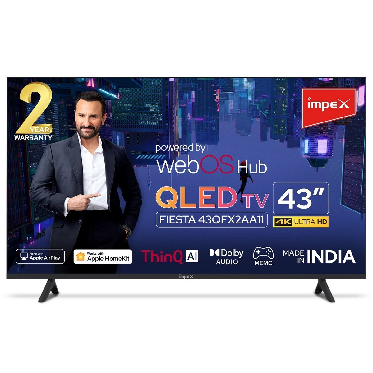 Haier 109 cm (43 inches) Full HD Smart Android LED TV ( 43EGA1,Black) -  Nandilath G-Mart
