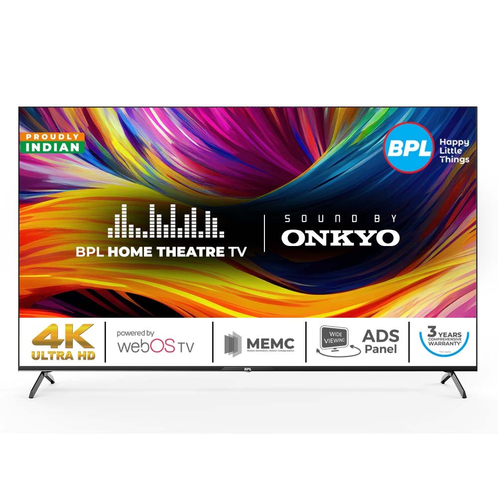 BPL 139CM (55inches) 4K Home Theatre ONKYO TV with Dolby Audio,55U-E7340