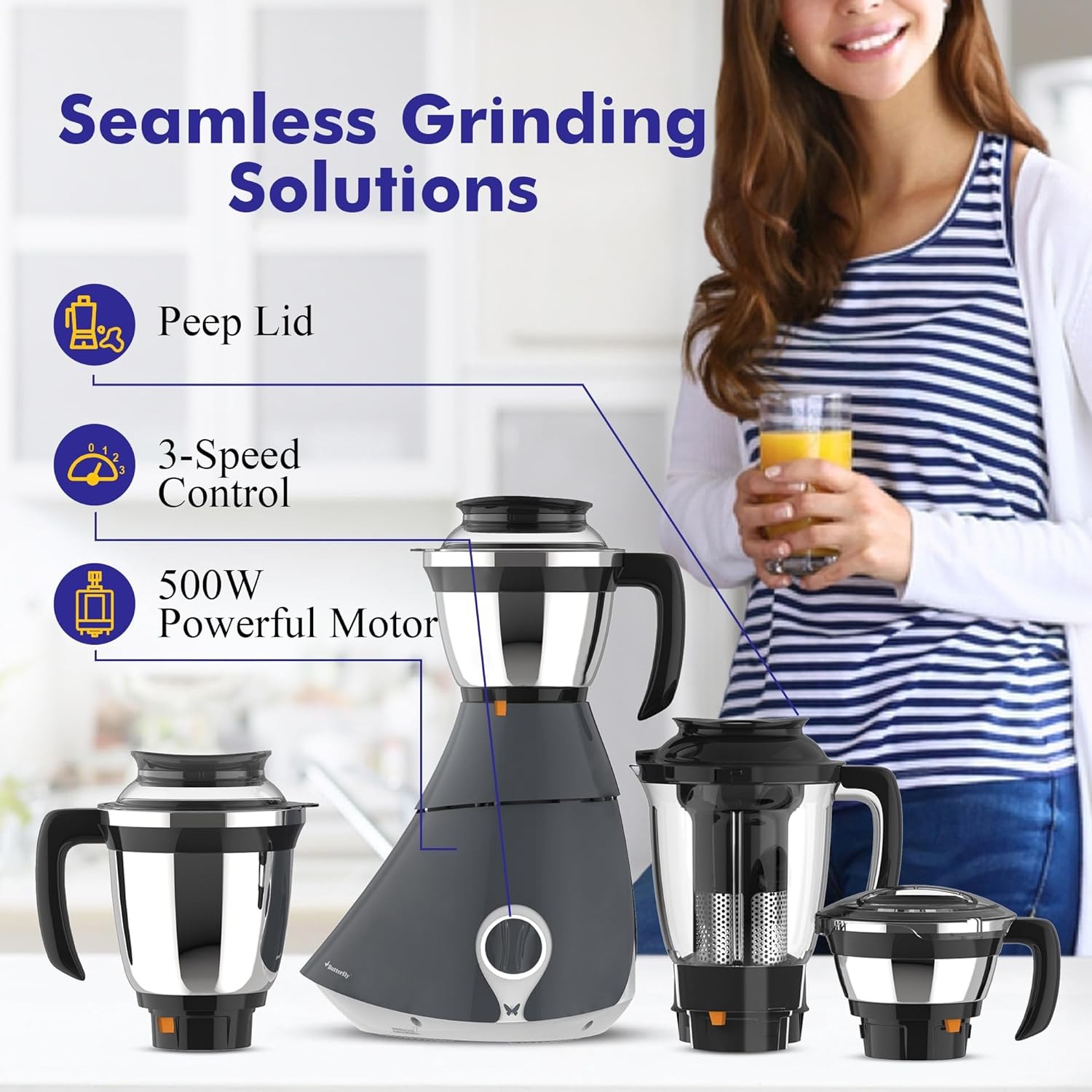 Butterfly mixer online grinder matchless price